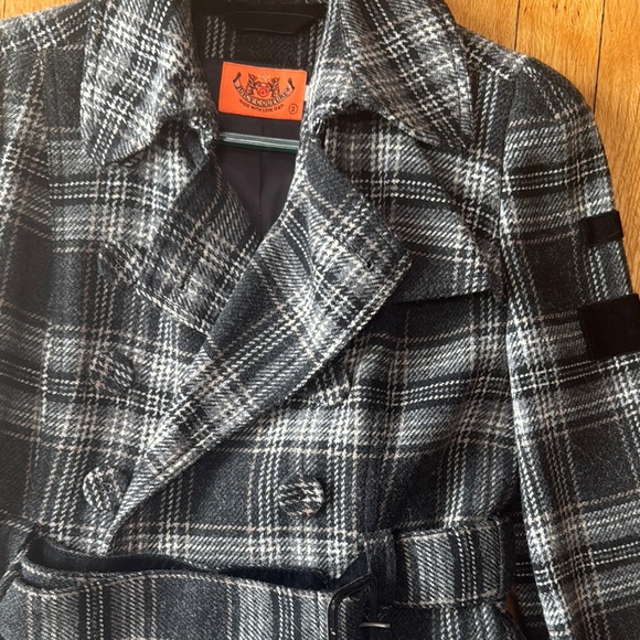 Plaid Double-Breasted Women’s Coat - Picture 3 of 4